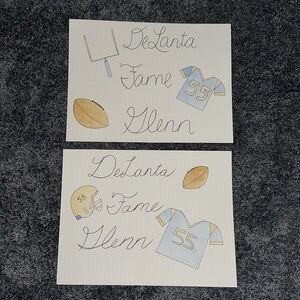 Custom drawing! The listing includes 2- 8.5x11” custom watercolor drawings!